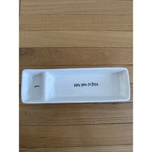 Rae Dunn Artisan by Magenta Collection "Brow Game on Point" Organizer Dish